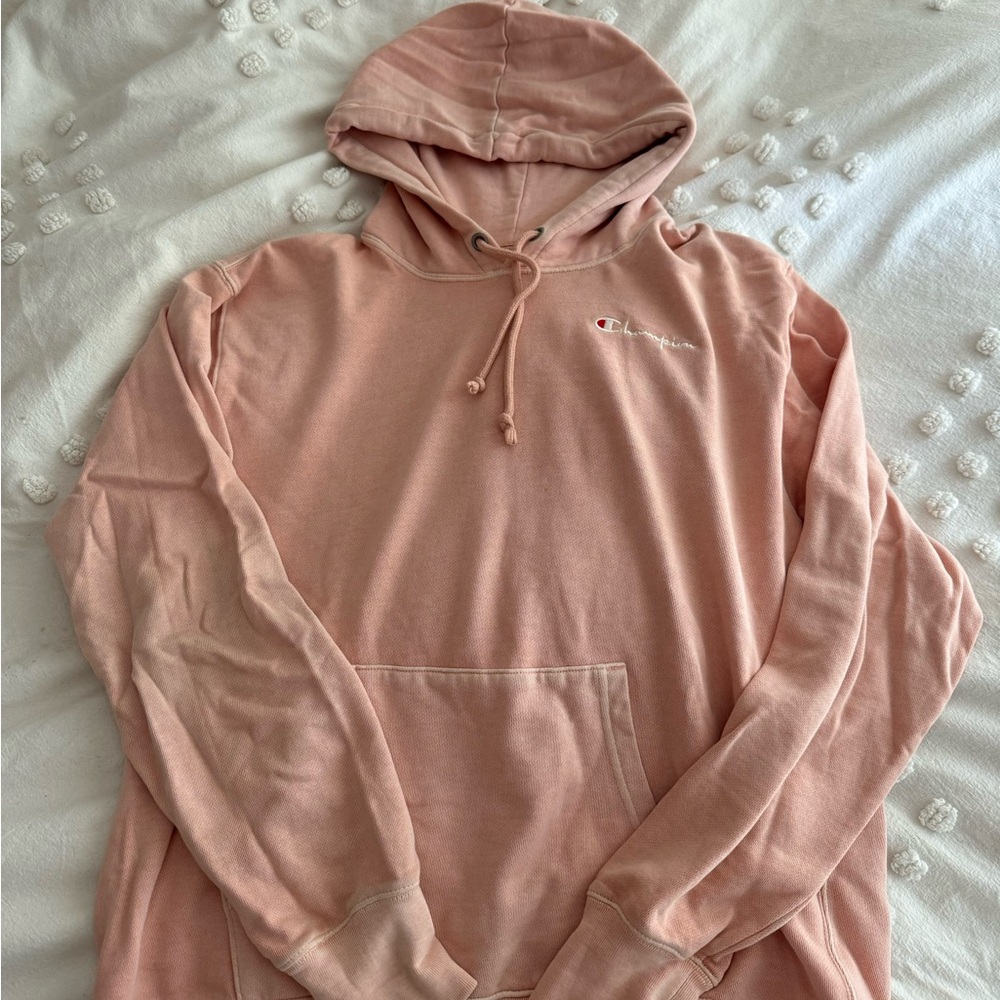 Champion Salmon Pink Hoodie Size M
